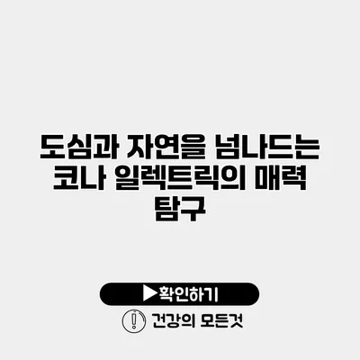도심과 자연을 넘나드는 코나 일렉트릭의 매력 탐구