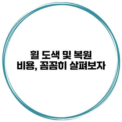 휠 도색 및 복원 비용, 꼼꼼히 살펴보자